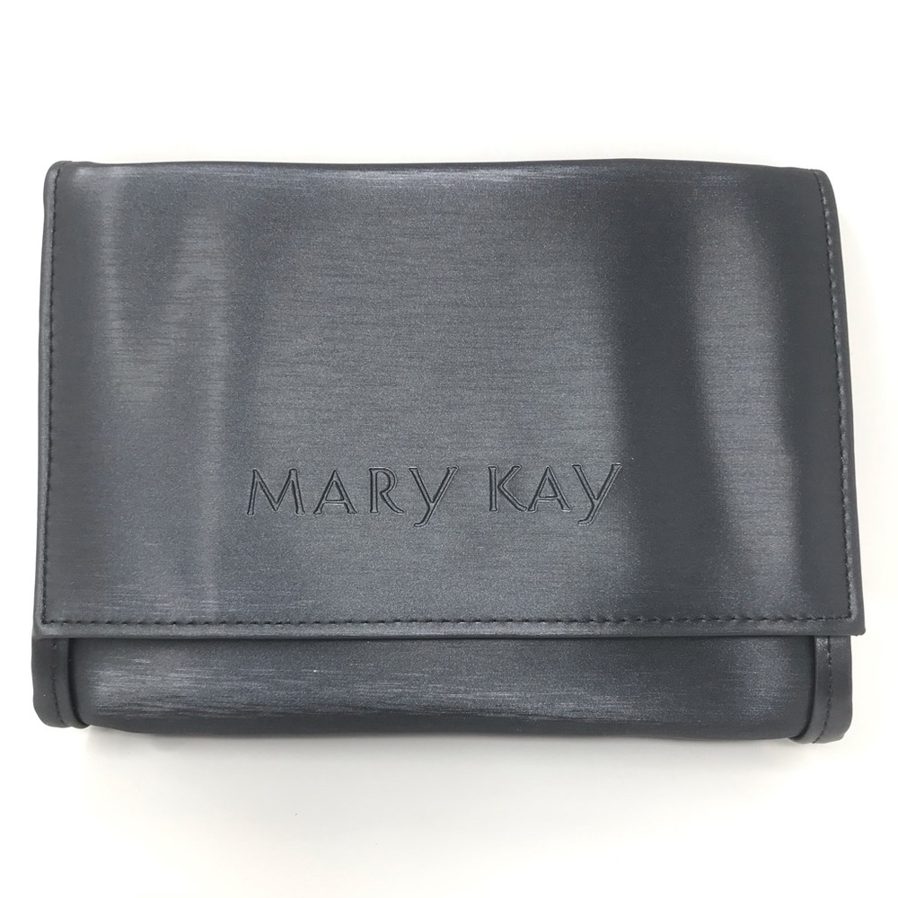 NEW Mary Kay Metallic Pewter Cosmetic Bag